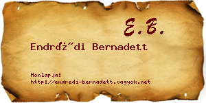 Endrédi Bernadett névjegykártya